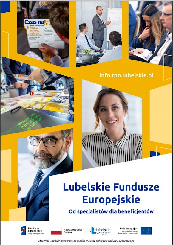 Obraz przedstawia e-book Lubelskich Funduszy Europejskich