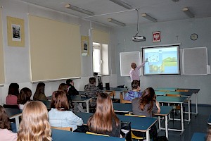 Lekcja europejska w XXIII LO im. Nauczycieli Tajnego Nauczania w Lublinie (zdj. DZ RPO)
