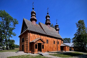 Zabytkowy kościół drewniany w Gminie Hanna. Foto: Collage Przemysław Gąbka