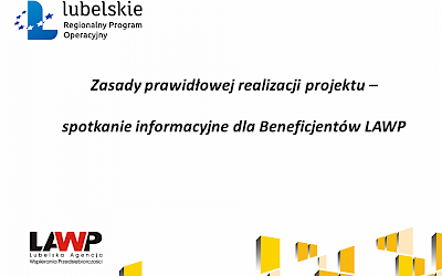 Relacja z webinaru pt. Zasady prawidłowej realizacji projektów - 10.12.2021