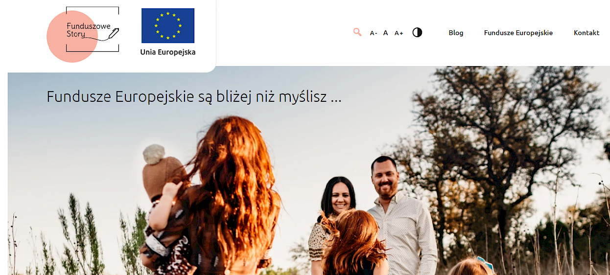Zrzut ekranu tytułowej strony bloga funduszowestory.eu