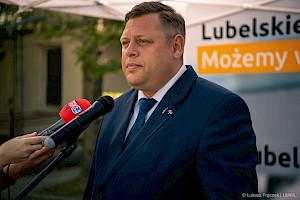 W wydarzeniu wziął także udział Konsul Ukrainy w Lublinie Artem Valah.