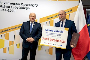 Gmina Zalesie zrealizuje trzeci etap projektu pn. Montaż odnawialnych źródeł energii na terenie Gminy Zalesie.