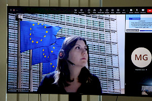 Posiedzenie Grupy roboczej ds. zasad horyzontalnych. Na zdjęciu przedstawiciel Komisji Europejskiej Aleksandra Kowalska.