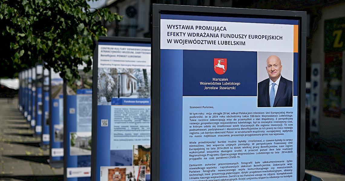 Wystawa dotycząca Funduszy Europejskich tym razem w Lubartowie